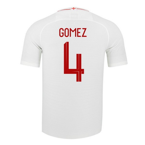 Camiseta Inglaterra 1ª Gomez 2018 Blanco